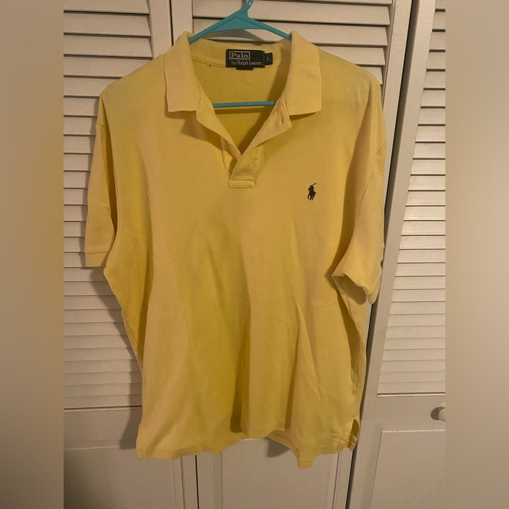 Men’s Yellow Short Sleeve Polo